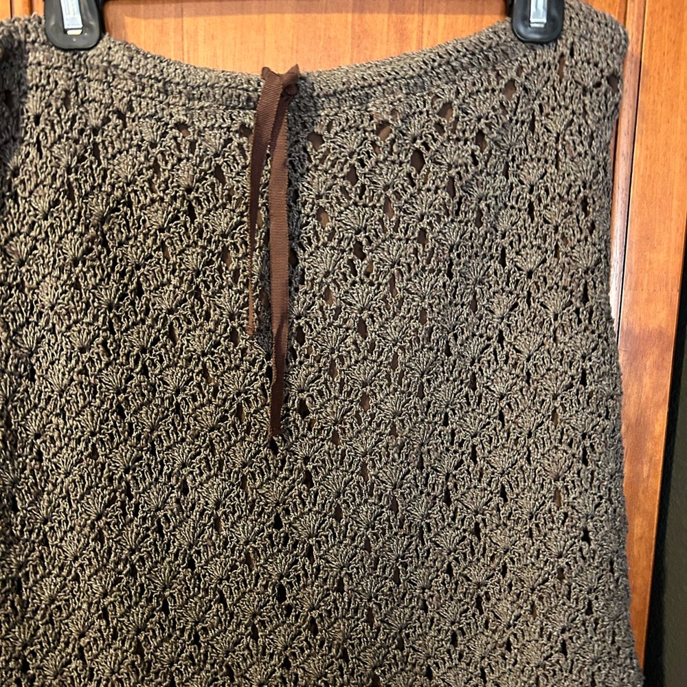 Vintage hand crochet skirt. Worn once. Boho chic